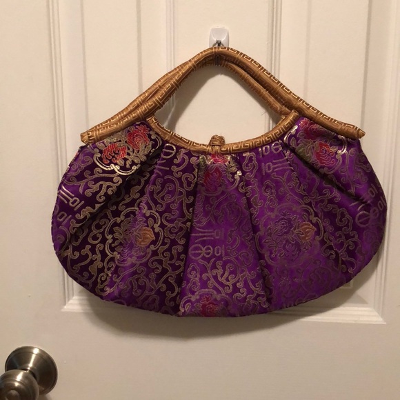 Purple Chinese Purse - Picture 1 of 3